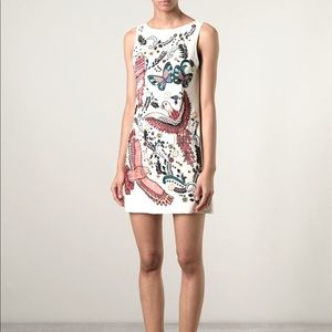 Alice + Olivia Animal Flower Sequin Dress